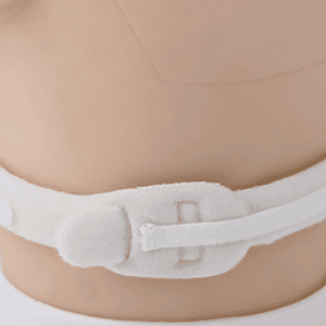 Pediatric two-piece design tracheostomy tube holder